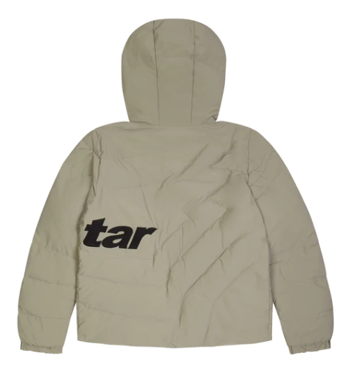 TRAPSTAR HYPERDRIVE HOODED PUFF PUFFER - LIGHT OLIVE/BLACK